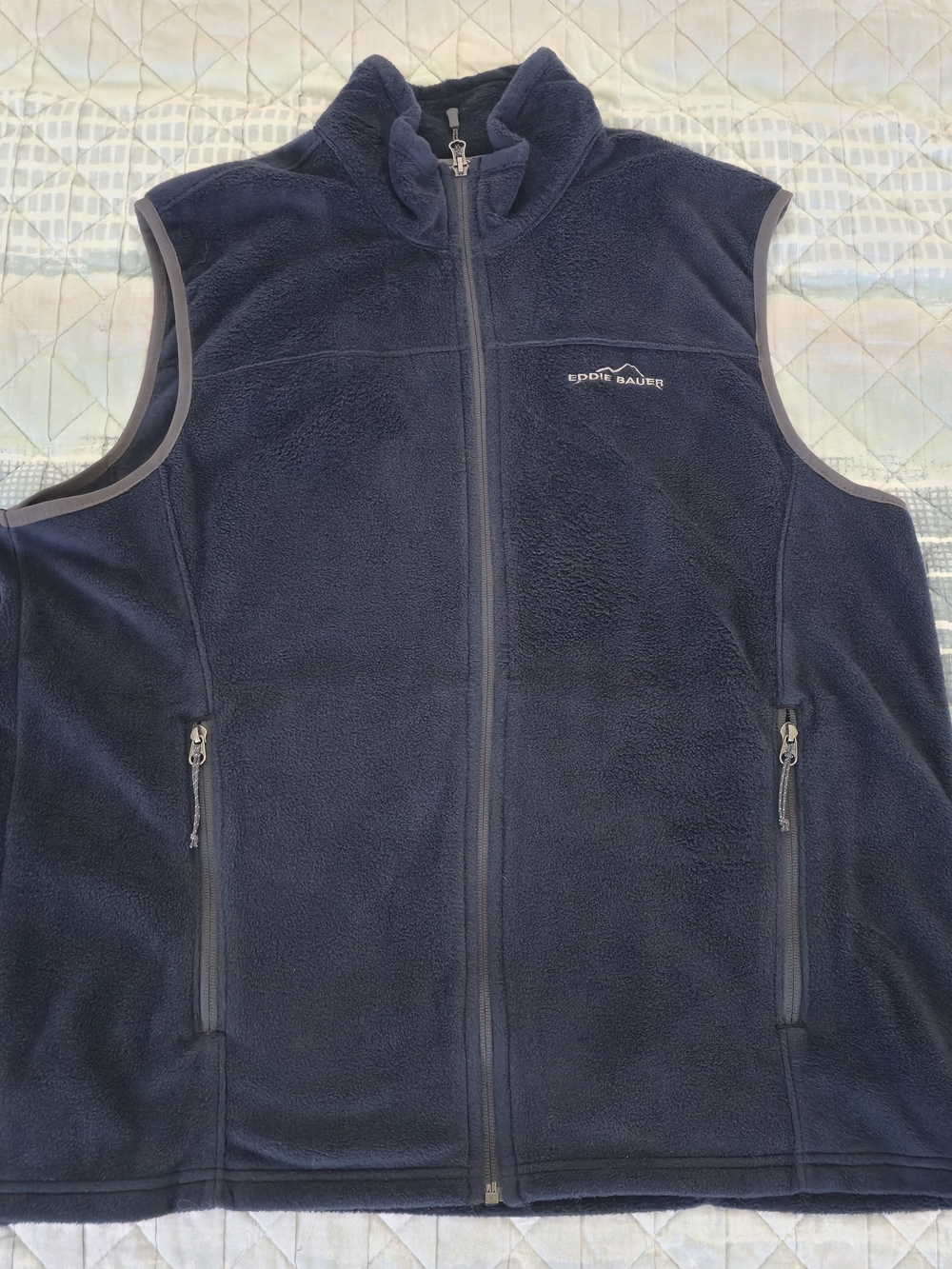 Eddie Bauer Navy Blue Fleece Vest